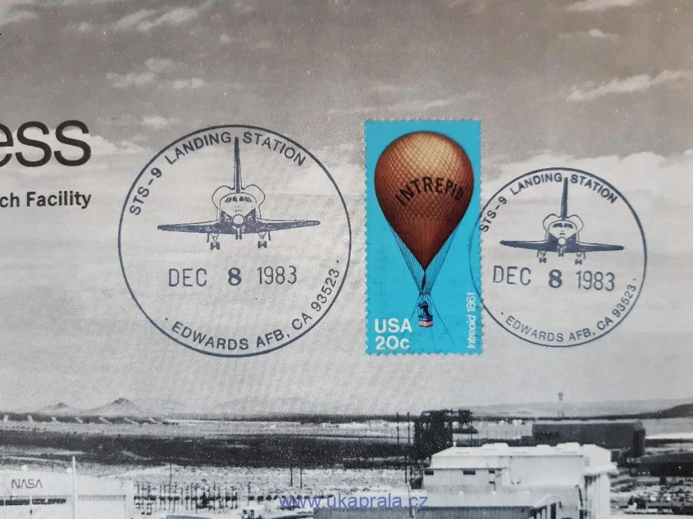 Originální prospekt NASA "X-Press" k misi STS 9 raketoplánu Columbia, r. 1983