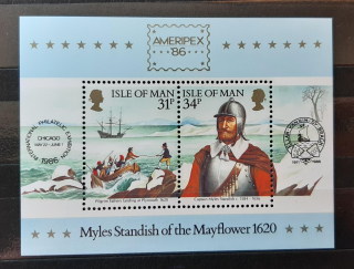 Ostrov Man ** aršík B8, Mayflower, Ameripex ´86
