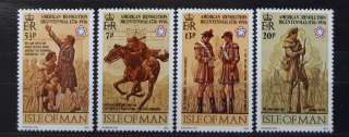 Ostrov Man ** 74/7, 200 let nezávislosti USA, r. 1976