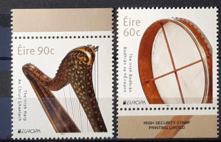 Irsko ** 2089/90 Europa, lidové hudební nástroje, r. 2014