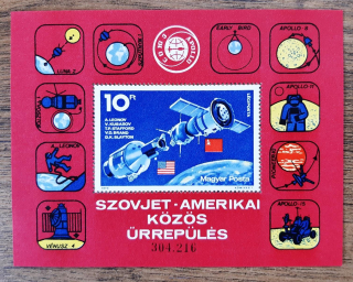 Maďarsko aršík B111A ** Apollo, Sojuz