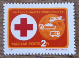 Maďarsko ** 3495A, červený kříž, r.1981