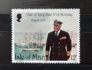 Ostrov Man ** 172, návštěva norského krále Olafa V., r. 1980