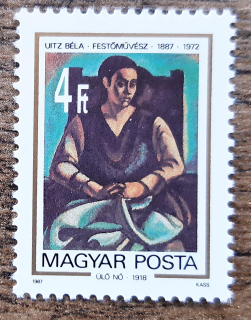 Maďarsko ** 3883  B.Uitz, umění, r. 1987