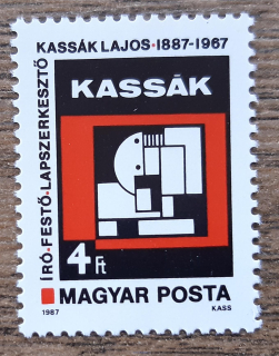 Maďarsko ** 3884 L.Kassák, umění, r. 1987