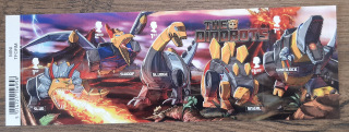 VELKÁ BRITÁNIE ** aršík Bl 155 Transformers II - Dinobots, r. 2022