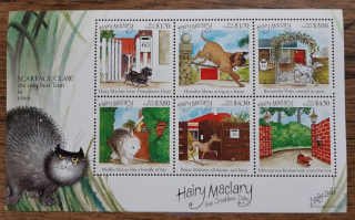 Nový Zéland ** aršík "Hairy Maclary", psi, r.2023