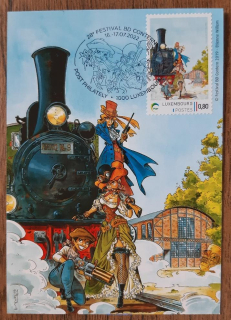 Lucembursko, CM, komiks, Etienne Willem, personalisovaná známka,r. 2022
