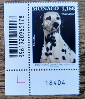 Monako ** 3579 výstava psů, dalmatin, r. 2022