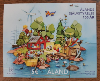 Alandy ** aršík B23 výročí autonomie, r. 2022