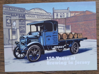 Jersey ** aršík Bl 218,150 let vaření piva na Jersey, r. 2021
