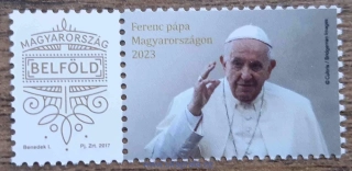 MAĎARSKO ** 5927, papež František, personalizovaný kupon r. 2023