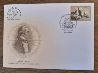 MAĎARSKO FDC James Cook, r. 2023