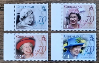 Gibraltar ** 2044/7,platinové výročí QEII.,r.2022