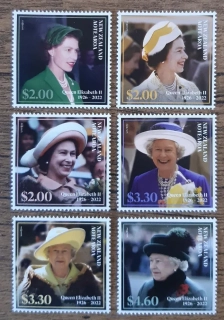Nový Zéland ** série QEII., královna Alžběta II., smuteční, r. 2023