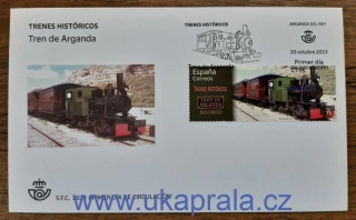 ŠPANĚLSKO FDC 140 let železniční stanice Delicias, r. 2023