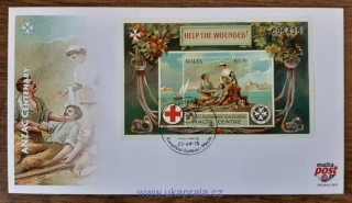 MALTA FDC aršík Bl 62, ANZAC 100. výročí, r. 2015