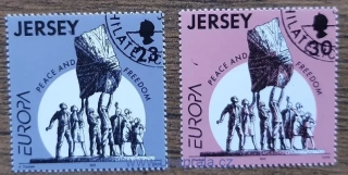 Jersey raz. 693/4 mír a svoboda,Europa r.1995