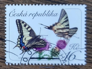 ČR 883 raz., motýli a bodláky, r. 2016