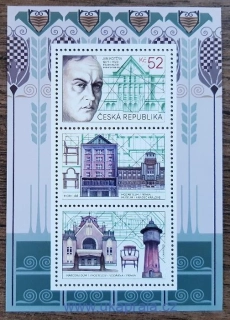ČR ** aršík A1143, Osobnosti - Jan Kotěra, r. 2021