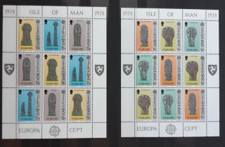Ostrov Man ** PL 122/7 3pásky, EUROPA, kamenné památky, r. 1978
