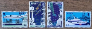 Jersey raz. 435/8 EUROPA, doprava a komunikace, r. 1988