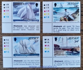 Jersey ** 396/9 plachetnice, Westward, r. 1987
