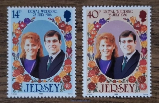 Jersey ** 386/7, svatba, Princ Andrew se Sarah Ferguson, r. 1986