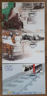 ČERNÁ HORA sada FDC 186/191 výročí 100 let železnice, r. 2008