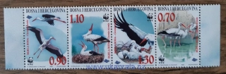 Bosna a Hercegovina ** 132/5 WWF, čáp bílý, r.1998