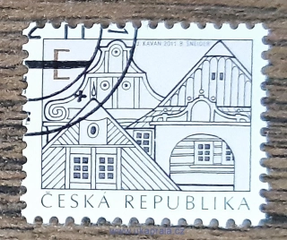 ČR 675 raz., výplatní, Lidová architektura - E, r. 2011