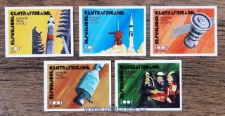 Republique centrafricaine ** 401/5 NEZOUBKOVANÁ Apollo-Sojuz, r.1976