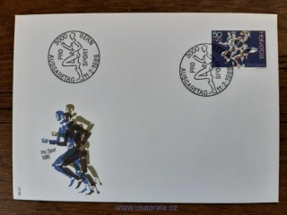 Švýcarsko FDC 1313 "Pro Sport", příplatková, r. 1986