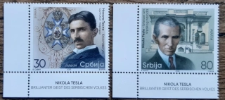 SRBSKO ** 1086/7 Nikola Tesla, r. 2022