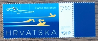 CHORVATSKO ** 1103 Faros maratón, plavání, r. 2013