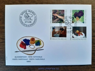 Švýcarsko FDC 1317/20 "PRO PATRIA" r. 1986