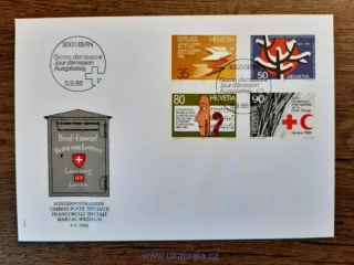 Švýcarsko FDC 1327/30, r. 1986