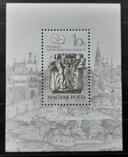 Maďarsko ** aršík Bl 191A, Den známky, r. 1987