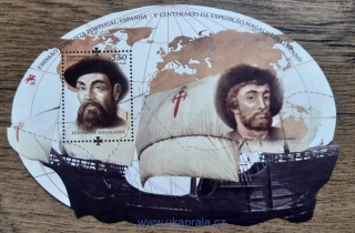 Portugalsko ** aršík Bl 448, 500. výročí obeplutí světa, r. 2019