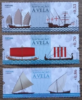 Portugalsko ** 4441/3, historie plachetnic, r. 2018
