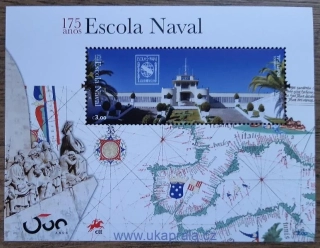 Portugalsko ** aršík Bl 467, 175 let námořní akademie, r. 2020