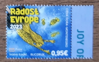 Černá Hora ** Radost Evrope, kreslené, ryby, r. 2023