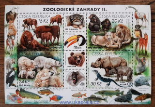 ČR ** aršík A936/9, Zoologické zahrady II., r. 2017