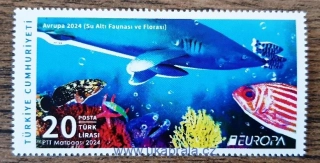 TURECKO ** EUROPA, podmořská fauna, r. 2024