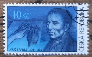 ČR 585 raz., Osobnosti, L. Braille, r. 2009
