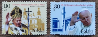 POLSKO ** 3984/5 papež Jan Pavel II., r. 2002