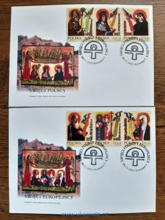 POLSKO FDC 4007/12, evropští světci, r. 2002