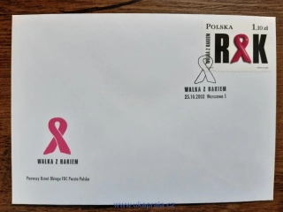 POLSKO FDC 4006 boj proti Aids, r. 2002