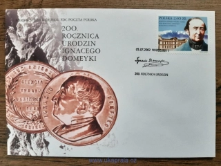 POLSKO FDC 3982 I. Domeyko, r. 2002