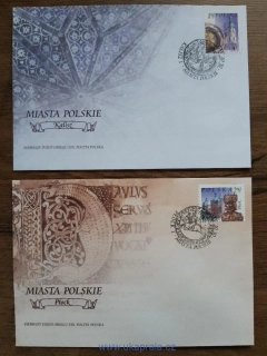 POLSKO FDC 3980/1 města, r. 2002